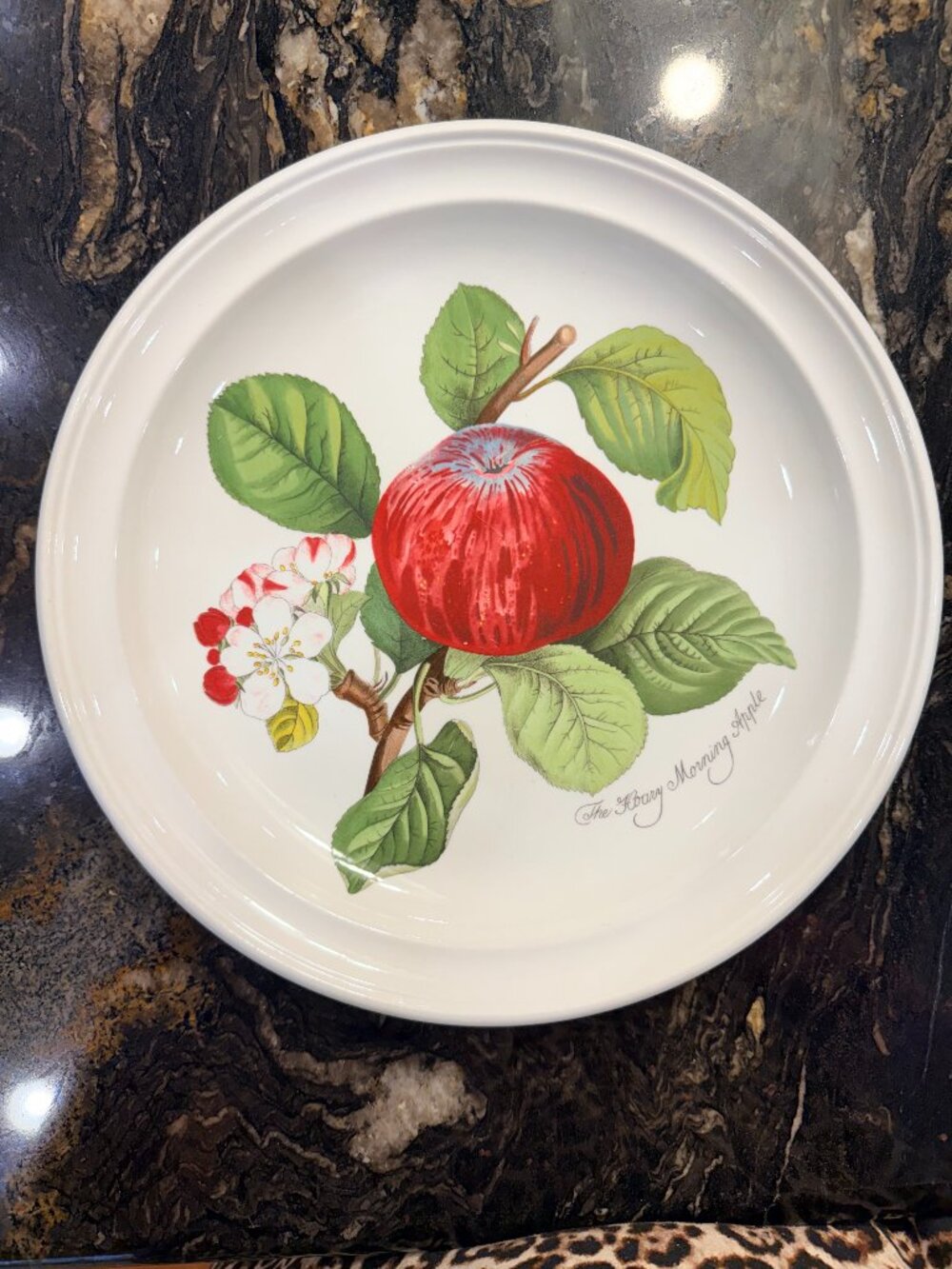 Vintage Portmeirion Pomona Dinner Plate in "The Hoary Morning Apple"